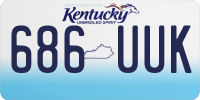 KY license plate 686UUK