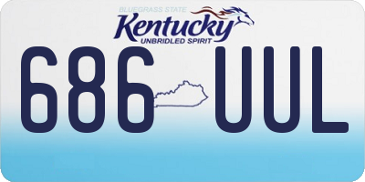 KY license plate 686UUL