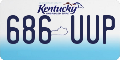 KY license plate 686UUP