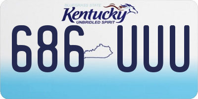 KY license plate 686UUU
