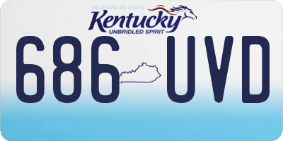 KY license plate 686UVD
