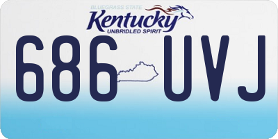 KY license plate 686UVJ