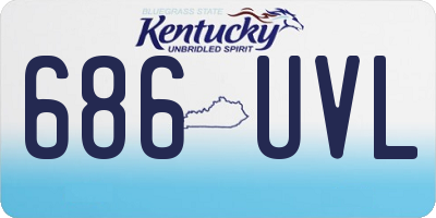 KY license plate 686UVL