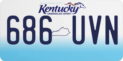 KY license plate 686UVN