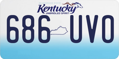 KY license plate 686UVO