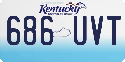 KY license plate 686UVT