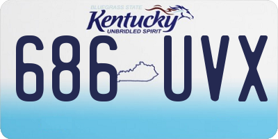 KY license plate 686UVX