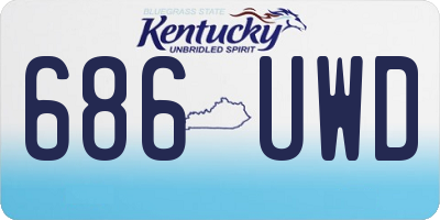 KY license plate 686UWD