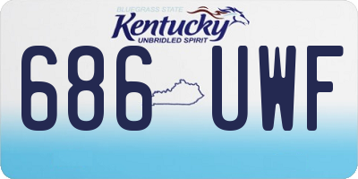 KY license plate 686UWF