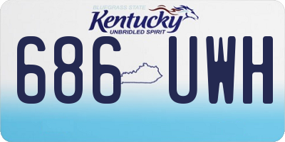 KY license plate 686UWH