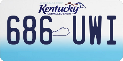 KY license plate 686UWI