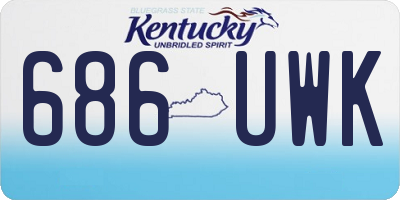 KY license plate 686UWK