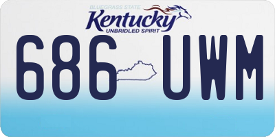 KY license plate 686UWM