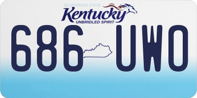 KY license plate 686UWO