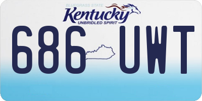 KY license plate 686UWT
