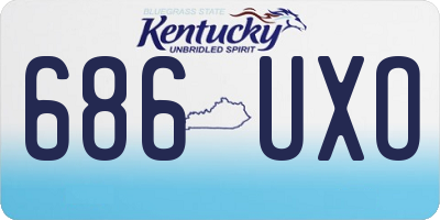 KY license plate 686UXO