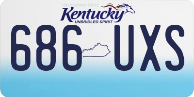 KY license plate 686UXS