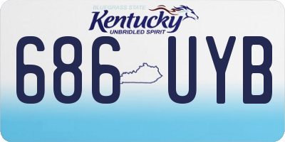 KY license plate 686UYB