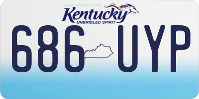 KY license plate 686UYP