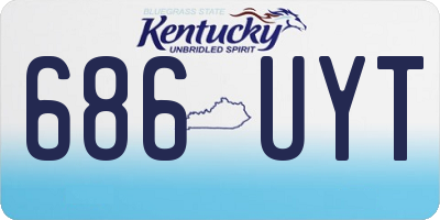 KY license plate 686UYT