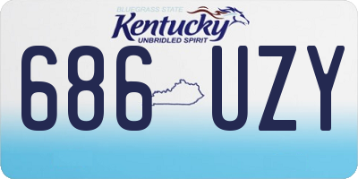 KY license plate 686UZY