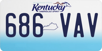 KY license plate 686VAV