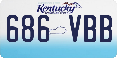 KY license plate 686VBB