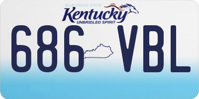 KY license plate 686VBL