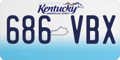 KY license plate 686VBX