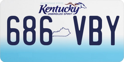 KY license plate 686VBY