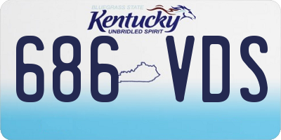 KY license plate 686VDS