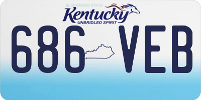 KY license plate 686VEB