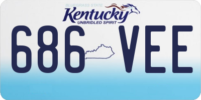 KY license plate 686VEE