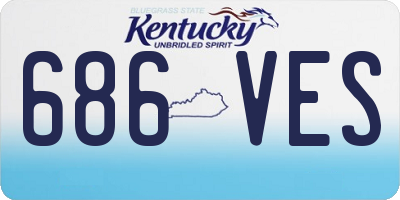 KY license plate 686VES