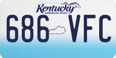 KY license plate 686VFC