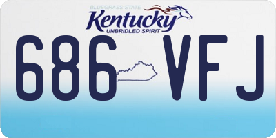 KY license plate 686VFJ