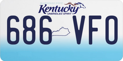 KY license plate 686VFO