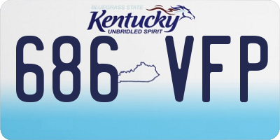 KY license plate 686VFP