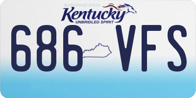 KY license plate 686VFS