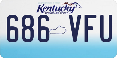 KY license plate 686VFU