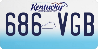 KY license plate 686VGB