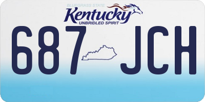 KY license plate 687JCH