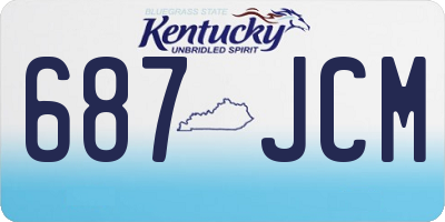 KY license plate 687JCM