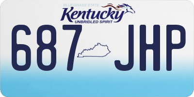 KY license plate 687JHP