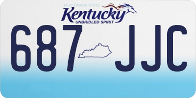 KY license plate 687JJC