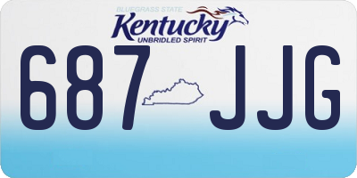 KY license plate 687JJG