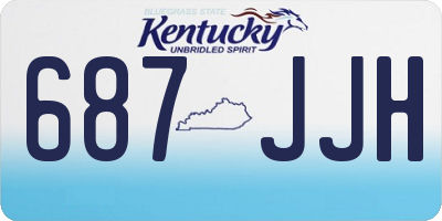 KY license plate 687JJH
