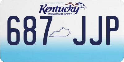 KY license plate 687JJP