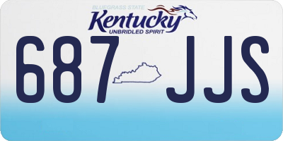 KY license plate 687JJS