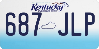 KY license plate 687JLP